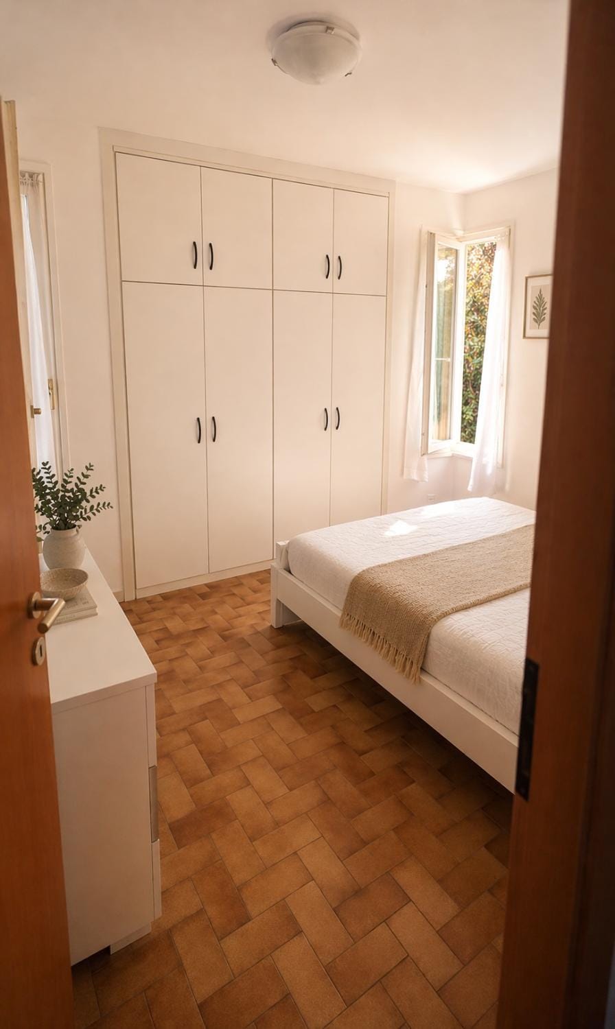 Bed, Photo of the whole room, Bedroom, wardrobe