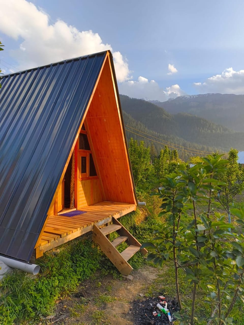 Property building, Spring, Natural landscape, Mountain view