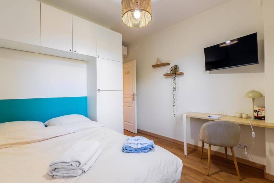 Charme niçois, 15min de la mer, 3 chambres, climatisation, terrasse Apartment in Nice