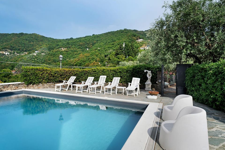 Property building, Living room, Swimming pool
