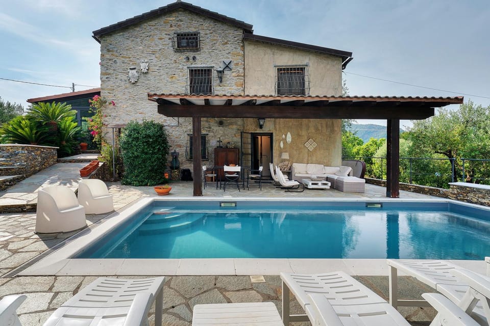 Property building, Living room, Swimming pool