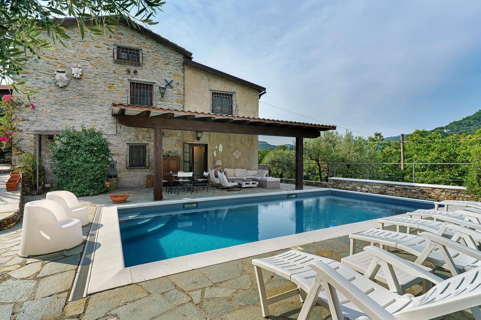 Property building, Living room, Swimming pool