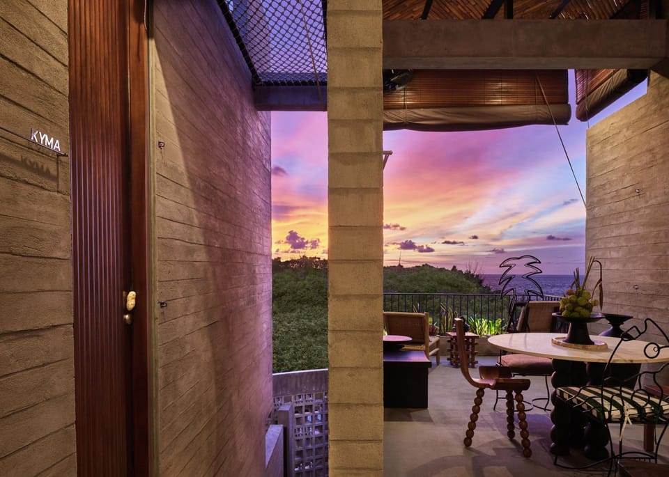 Seating area, Sunrise, Sunset