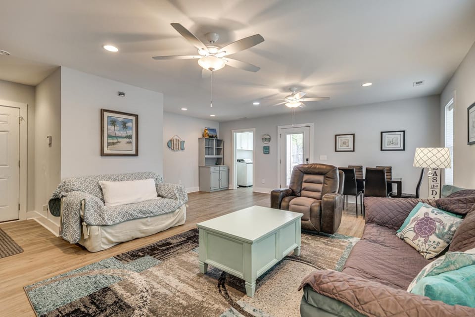 Deck & Games! Pet-Friendly Oak Island Home House in Oak Island