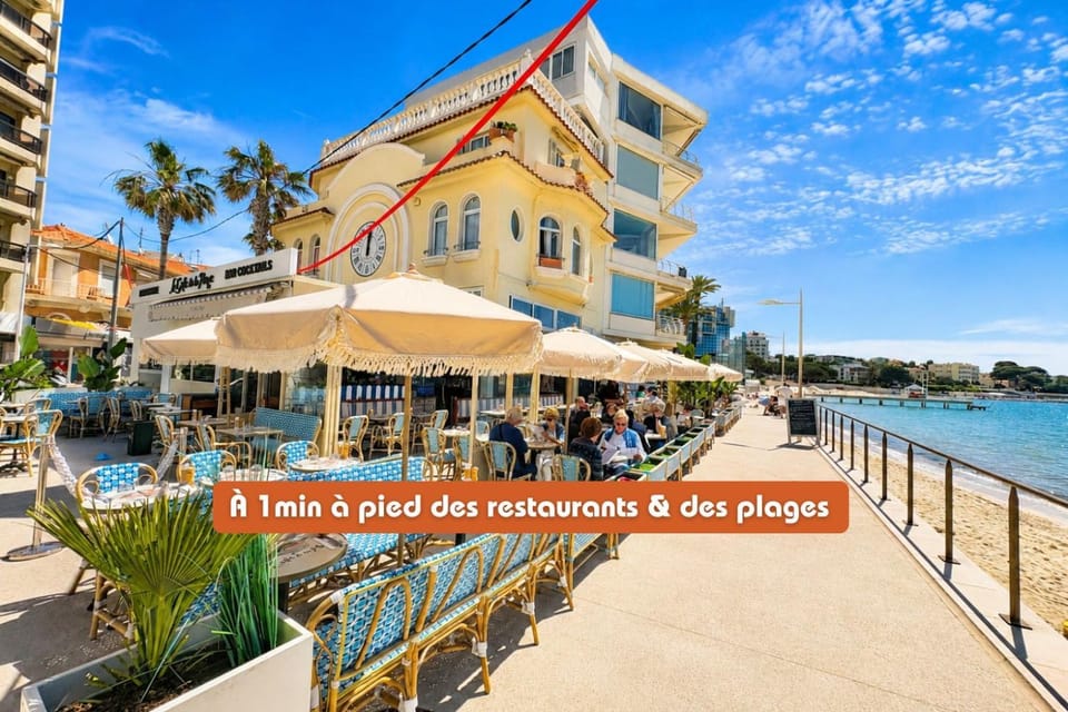 Unique Appartement proche des plages & Pinède à Juan-les-Pins Apartment in Antibes