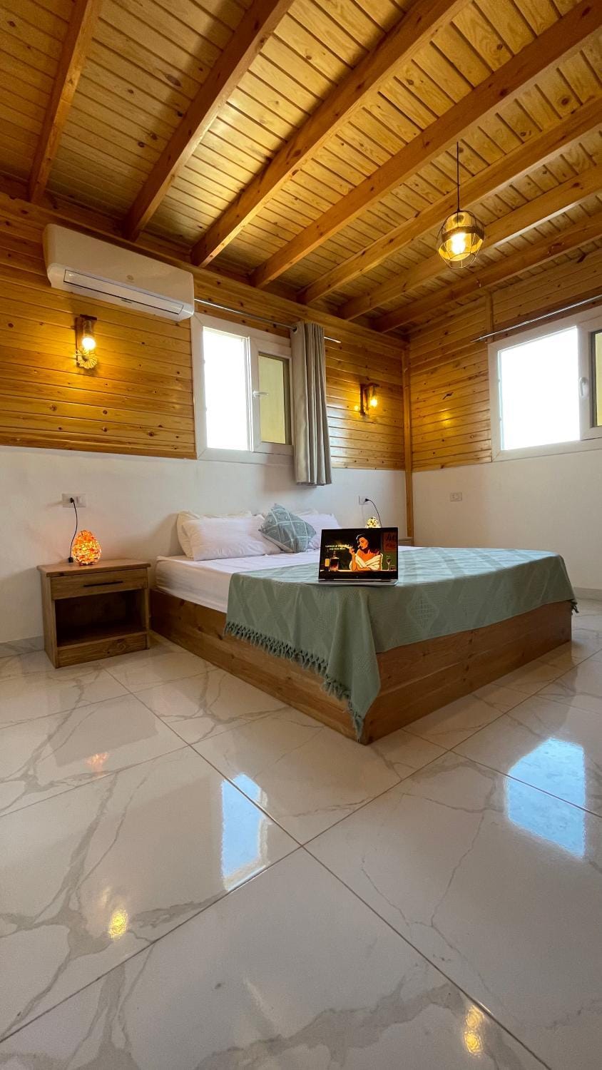Bed, Bedroom, Sea view, wardrobe
