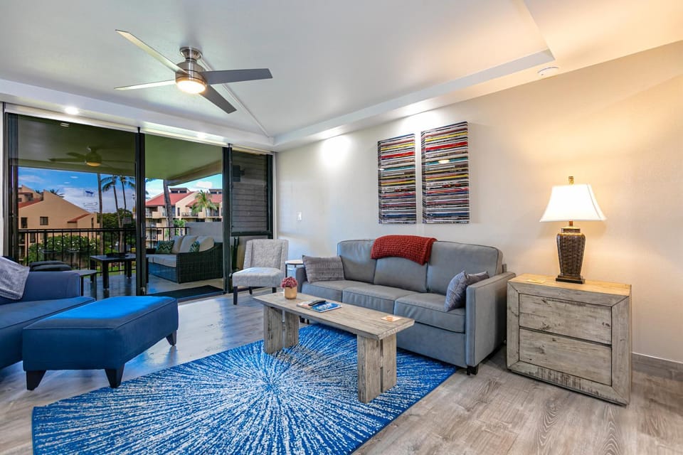 Kamaole Sands #7-305 Inner Court, Large Lanai, Near Beach, A/C, Hot Tub Apartment in Kamaole