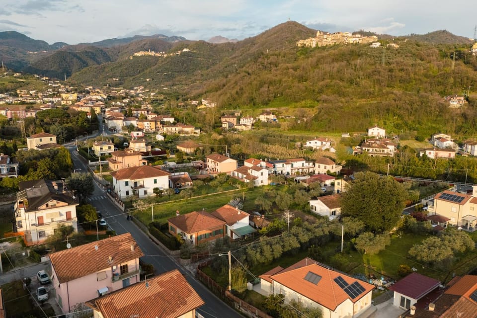 Nearby landmark, Spring, Natural landscape, Bird's eye view, Mountain view