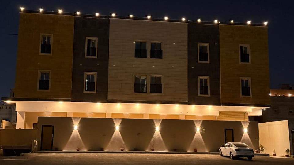 Property building, Night, Parking