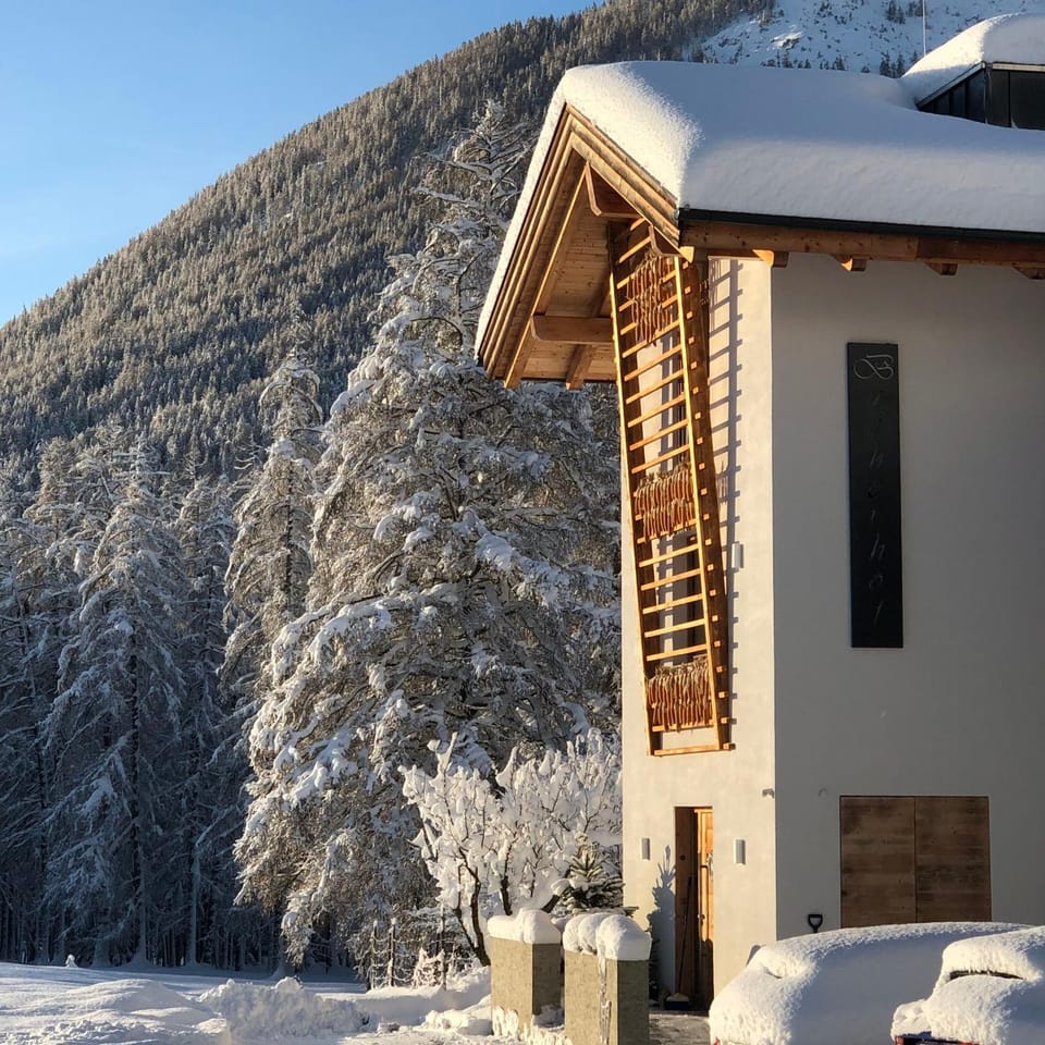 Property building, Day, Winter