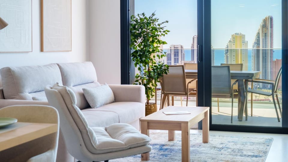 Living room, City view