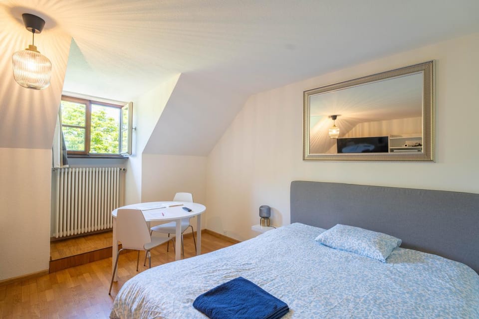 Bed, View (from property/room), Bedroom, Lake view, wardrobe