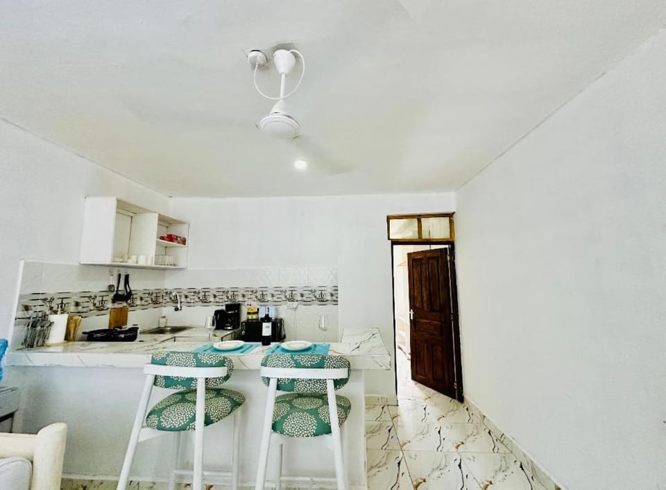 Kitchen or kitchenette, Dining area, stove
