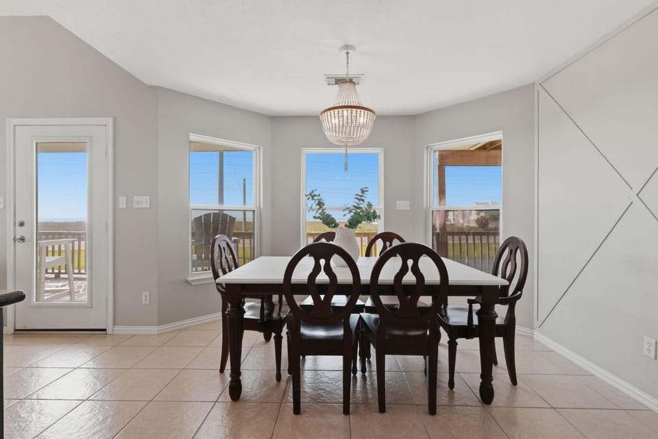 Serene Coastal Escape with Gulf Views home House in Galveston Island