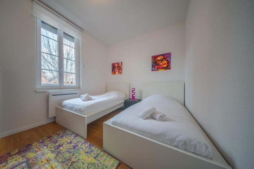 Le Big Red Triplex Near Basel en Hyper Centre Apartment in Saint-Louis