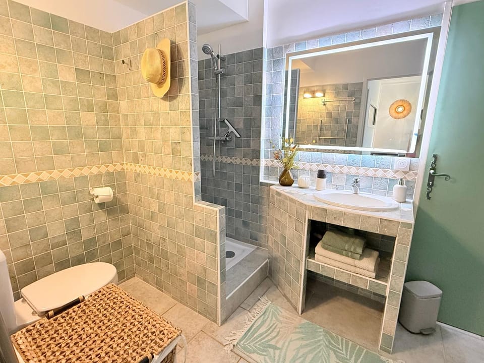 Shower, Toilet, Bathroom, towels