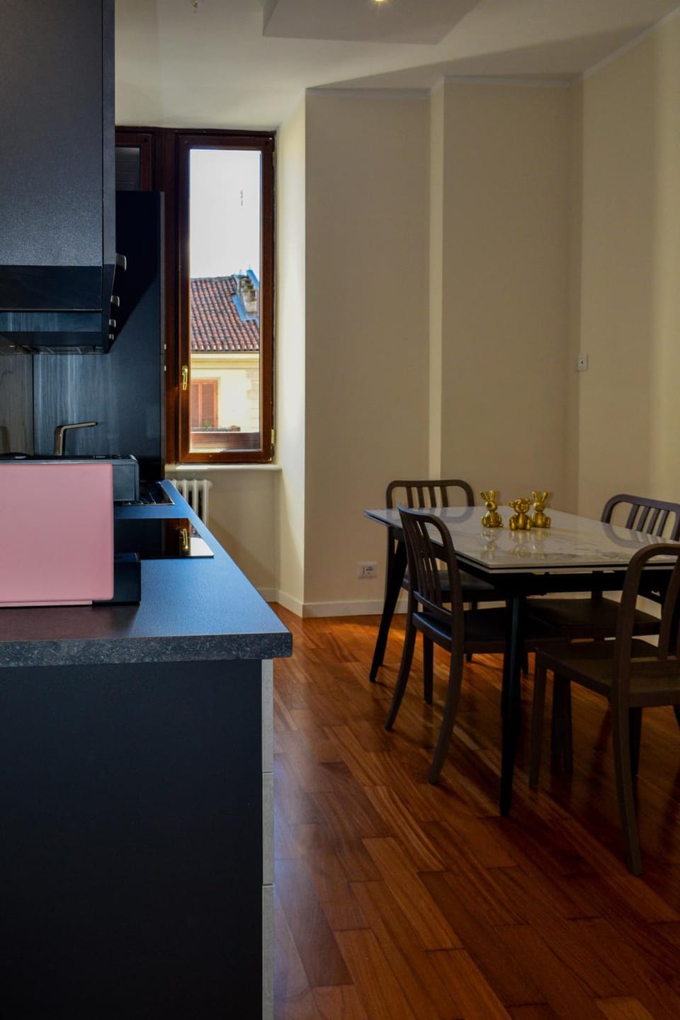 Living room, kitchen