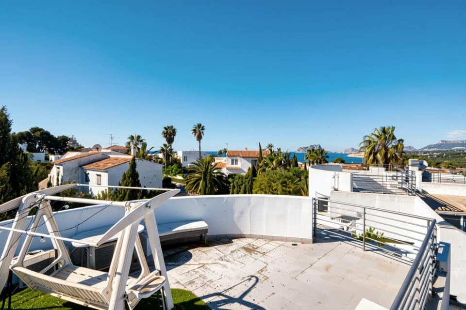 Property building, Living room, Swimming pool