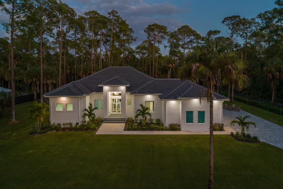 Property building, Night, Natural landscape