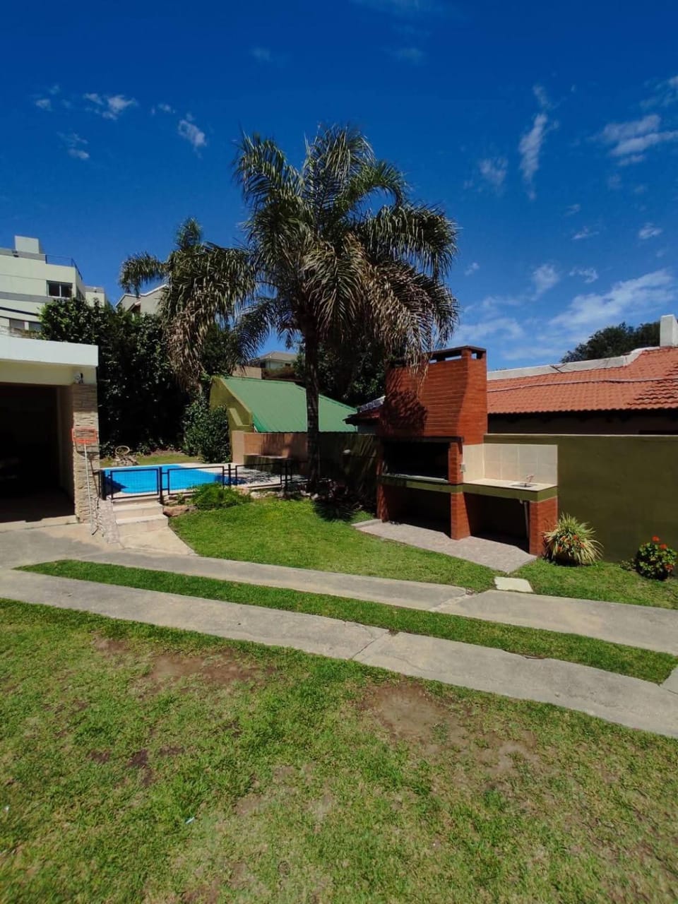 Natural landscape, Garden, Pool view