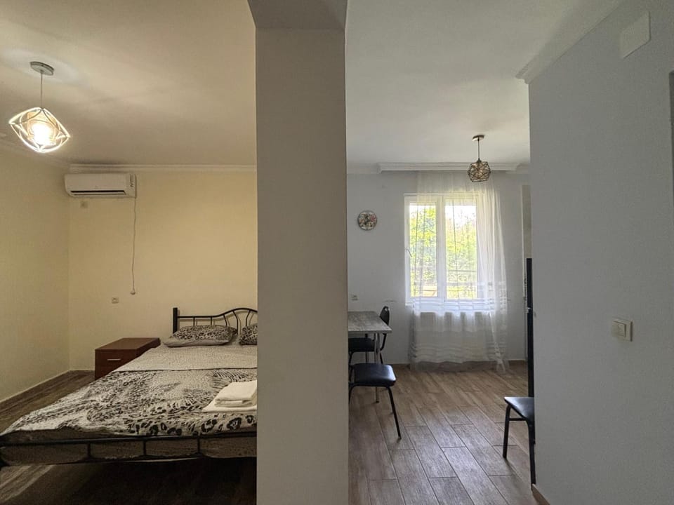 Bed, Photo of the whole room, Bedroom, air conditioner