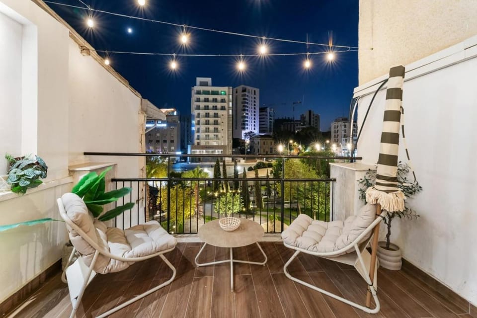 Property building, Night, View (from property/room), Balcony/Terrace, Seating area