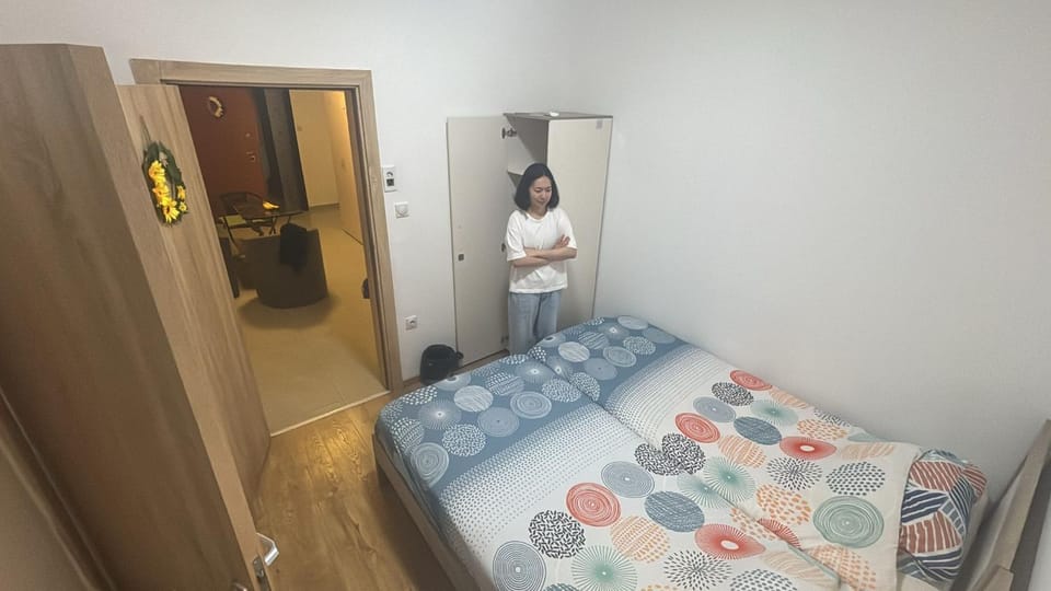 Bed, Photo of the whole room, Bedroom, wardrobe