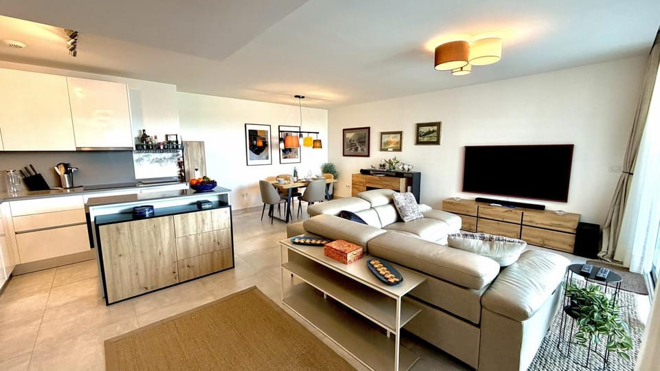 TV and multimedia, Kitchen or kitchenette, Living room, Seating area, Dining area, Evening entertainment, dishwasher, oven, stove