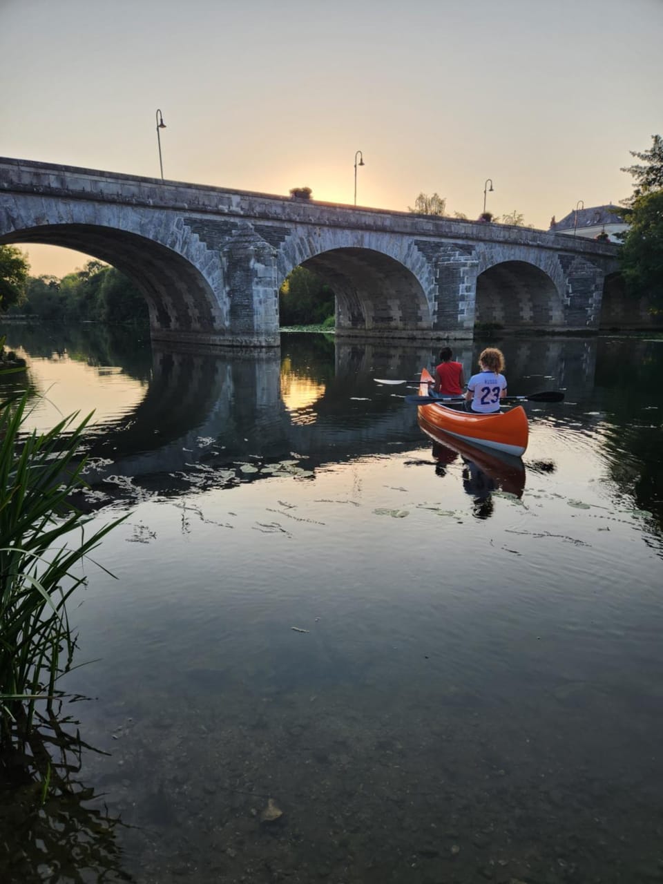 Nearby landmark, River view, Sunset