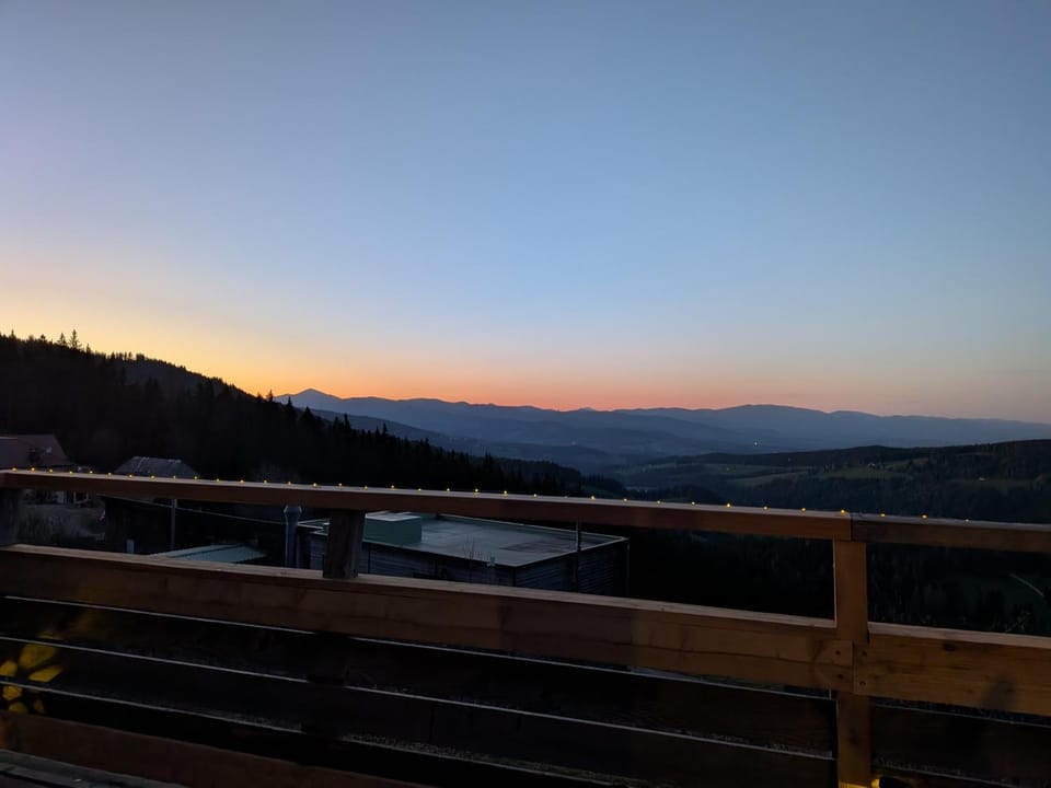 Natural landscape, Mountain view, Sunset
