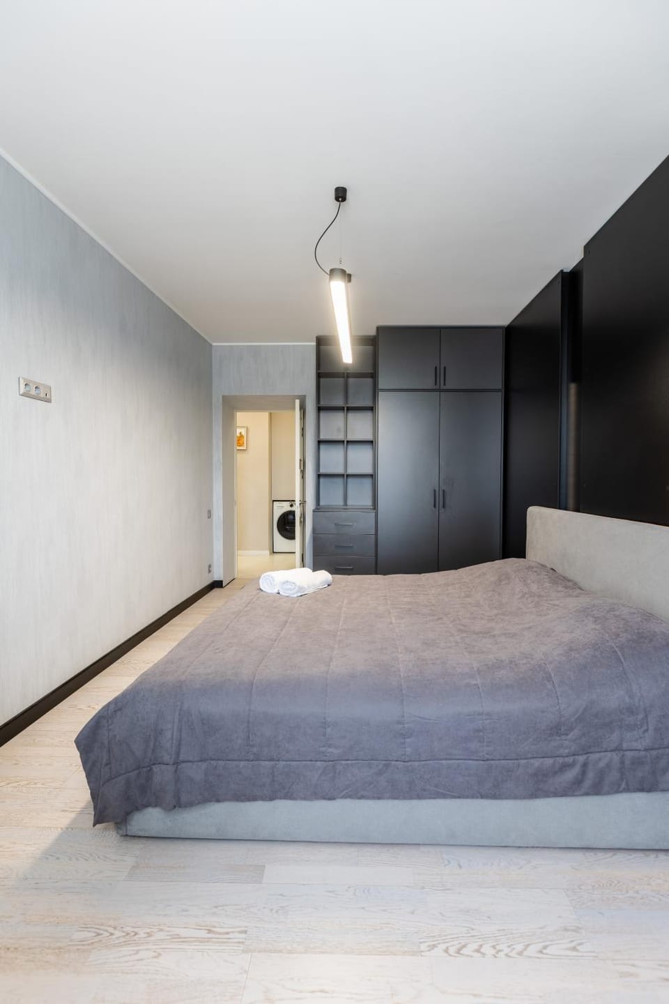 Bed, Photo of the whole room, Bedroom, wardrobe