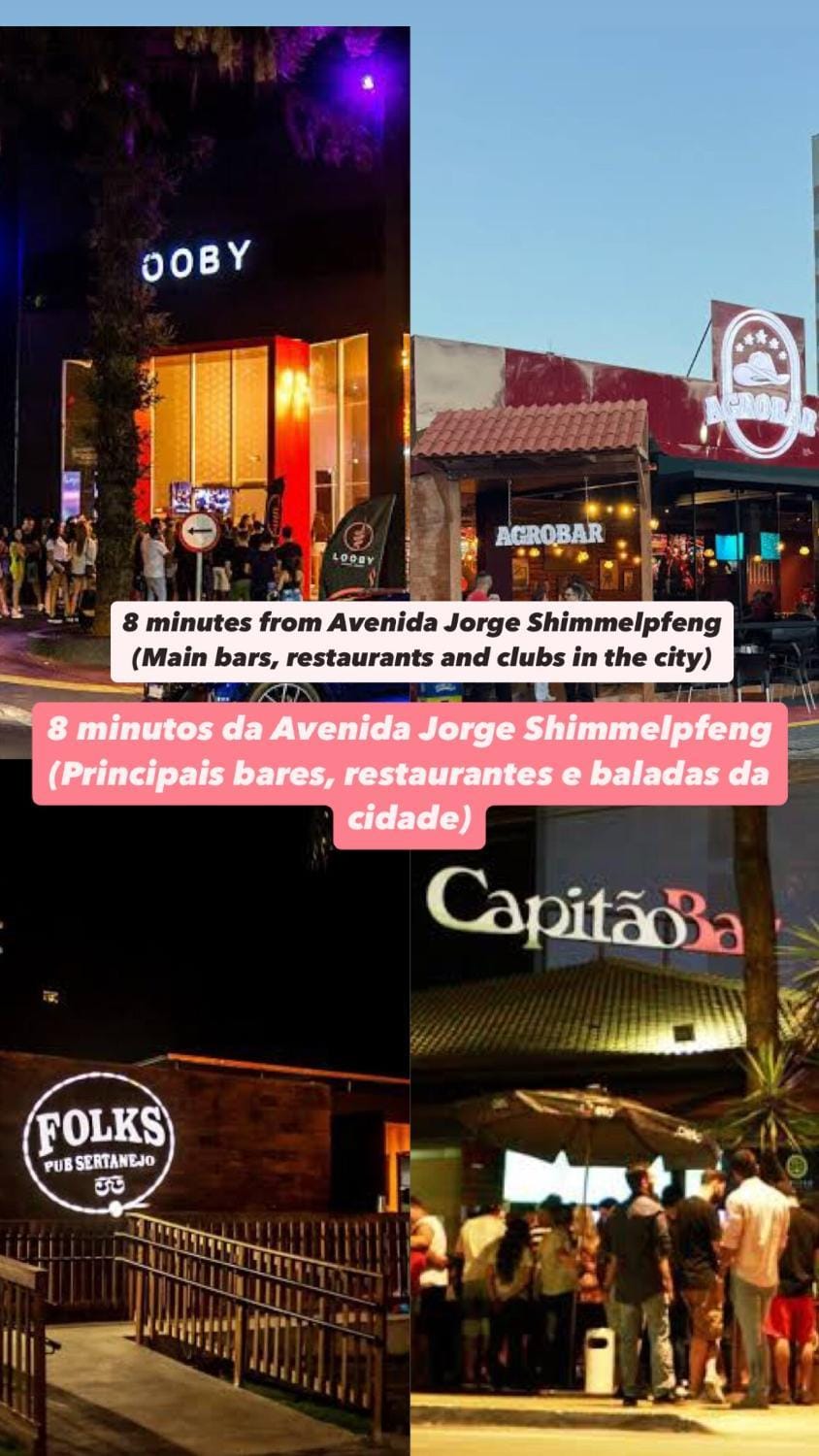 Central Studio Ar Condicionado TV Estacionamento 8 minutos dos Paraguai - Casasdimae Apartment in Foz do Iguaçu