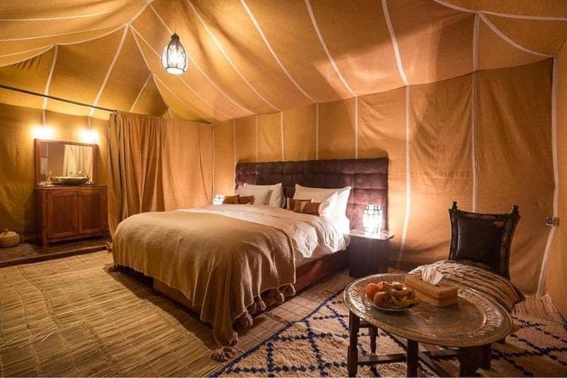 Southern Lights Camp & Activities Luxury tent in Morocco