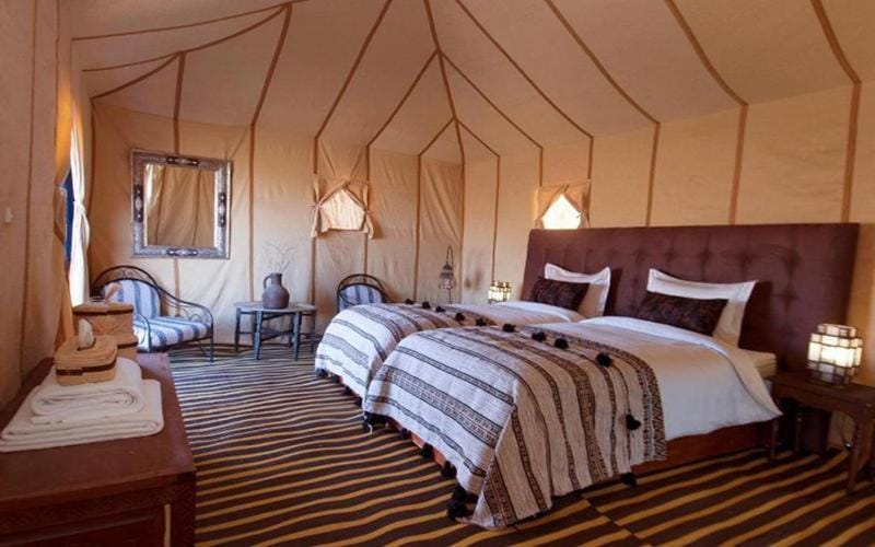 Southern Lights Camp & Activities Luxury tent in Morocco