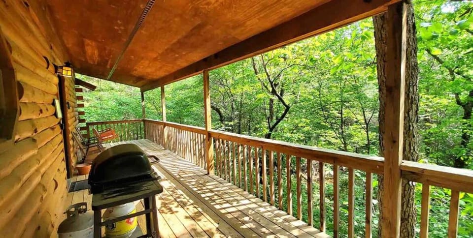 Private Log Cabin #3 at Wisteria Cabin in Carroll County