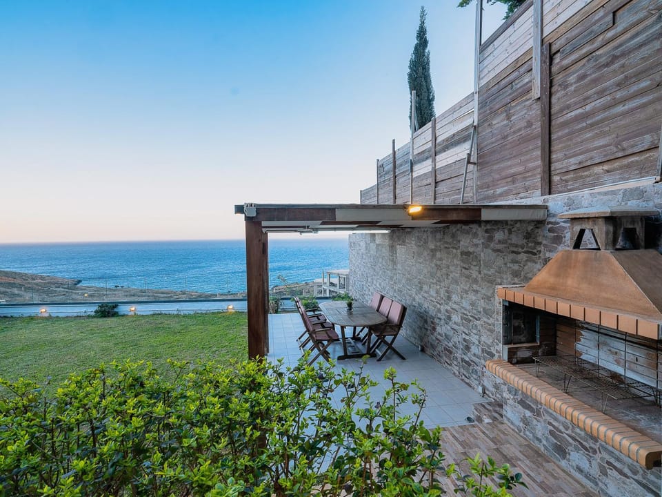BBQ facilities, Dining area, Garden view, Sea view