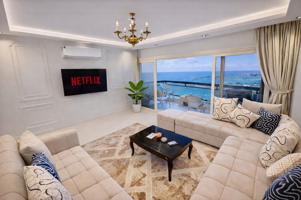 ALEX HOMES - Gleem Premium Apartments Direct Sea View Apartment in Alexandria