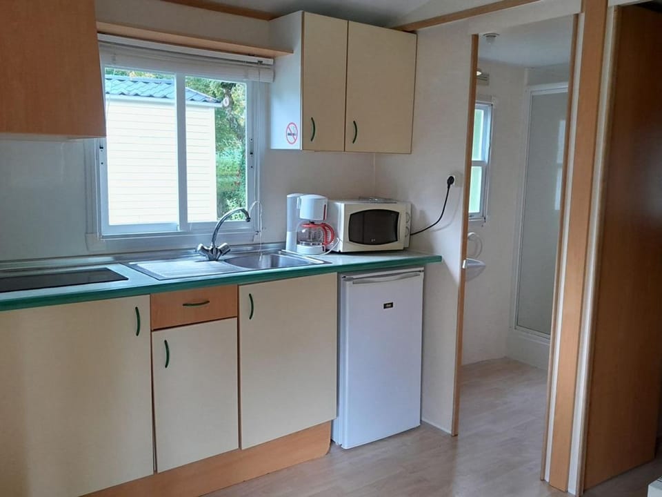 Mobil home, animaux OK - 4 pers. - API-1-52-2396 Campground/ 
RV Resort in Auvergne-Rhône-Alpes