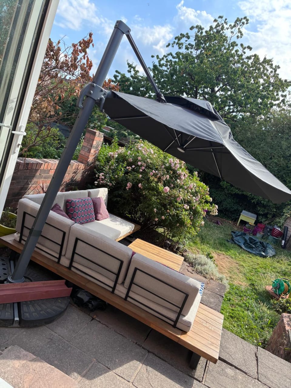 Property building, Patio, Garden view