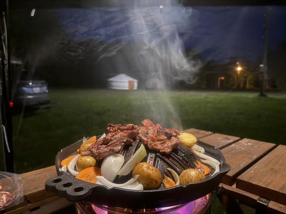 Night, BBQ facilities