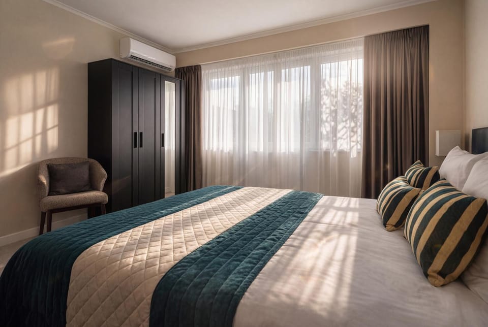 Bed, Photo of the whole room, Bedroom, wardrobe
