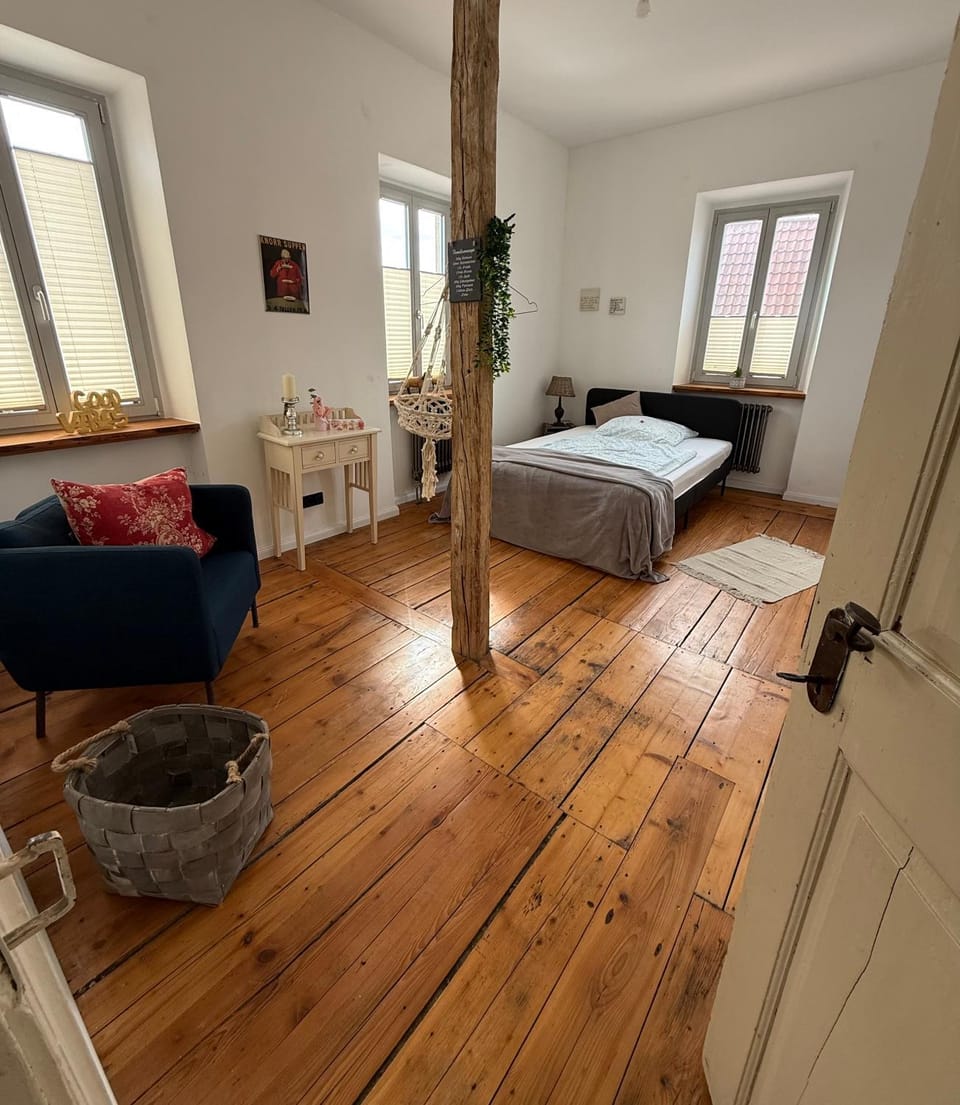 Große Ferienwohnung in tierfreundlicher Hofreite mit Poolnutzung Apartment in Mainz-Bingen