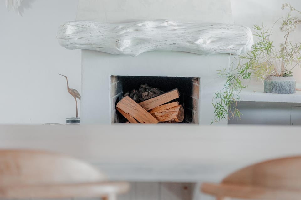 Living room, fireplace