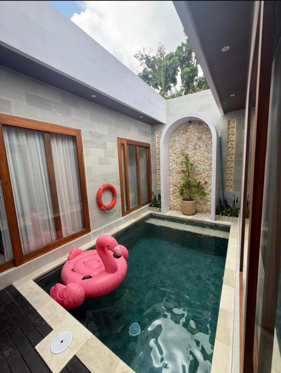 Patio, Day, Pool view, Swimming pool