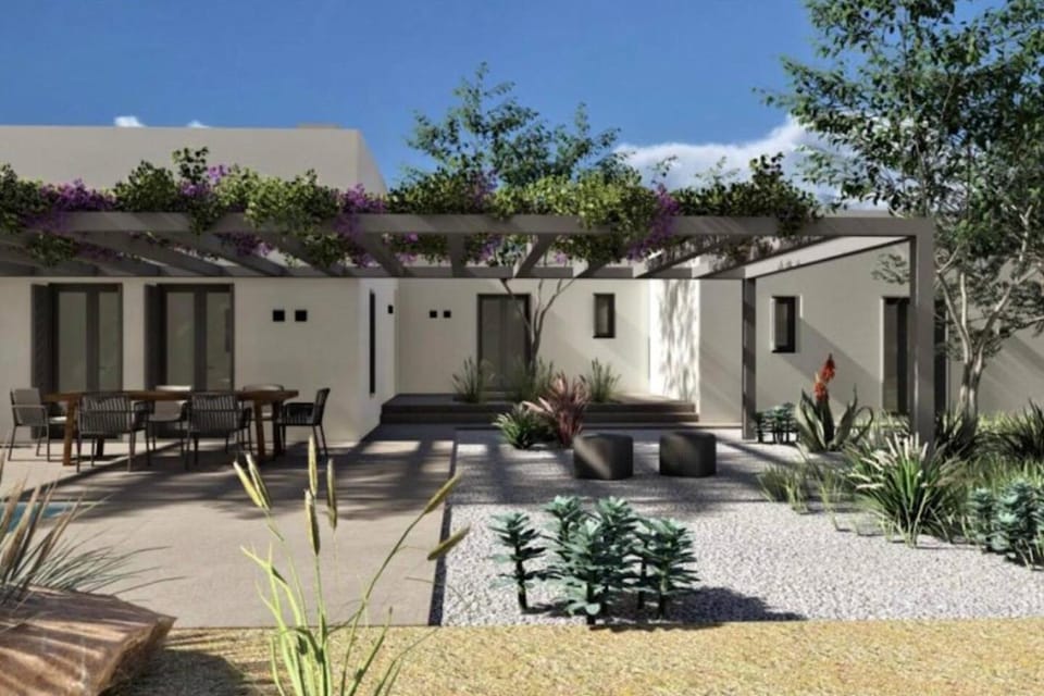 Property building, Garden, Garden view
