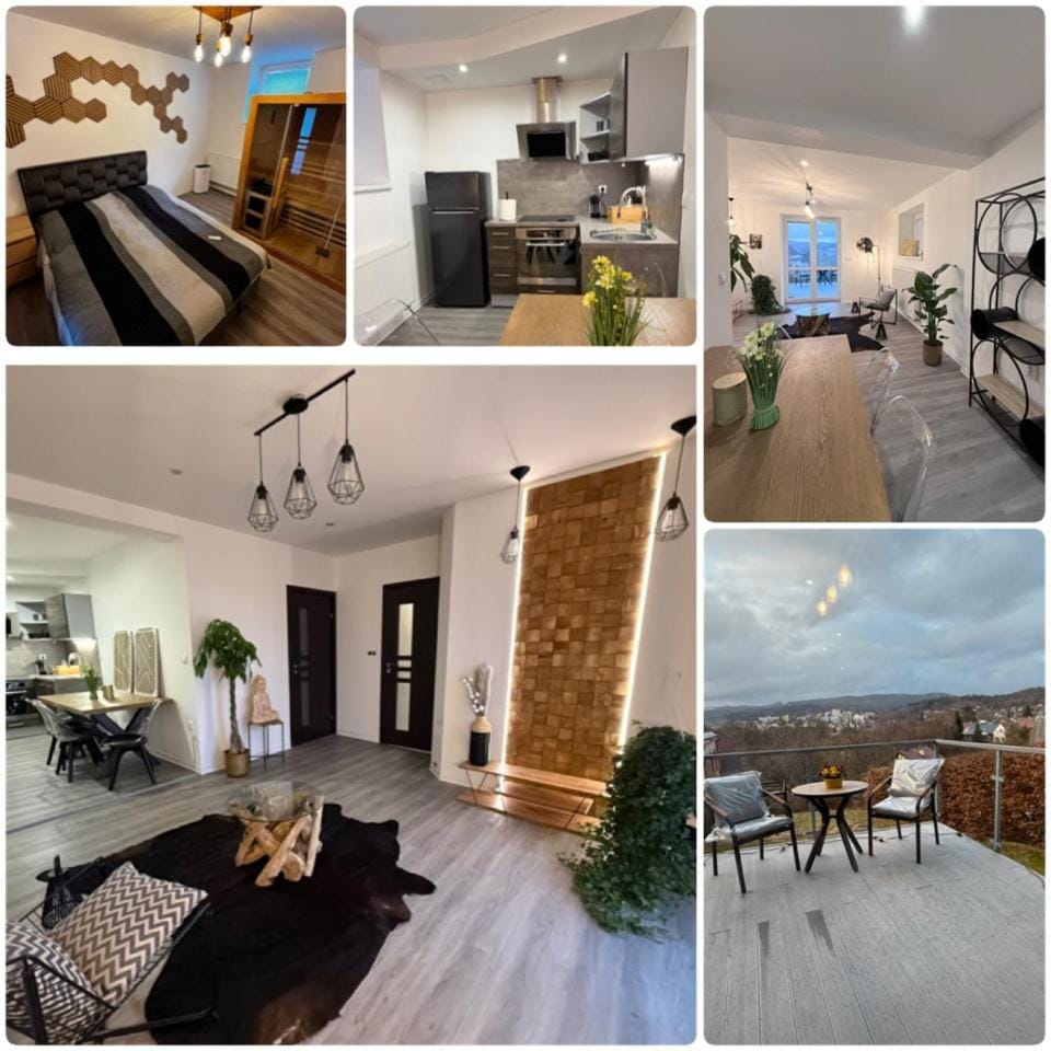 Welness apartman s virivkou na terase finskou saunou a vyhledem Apartment in Czechia