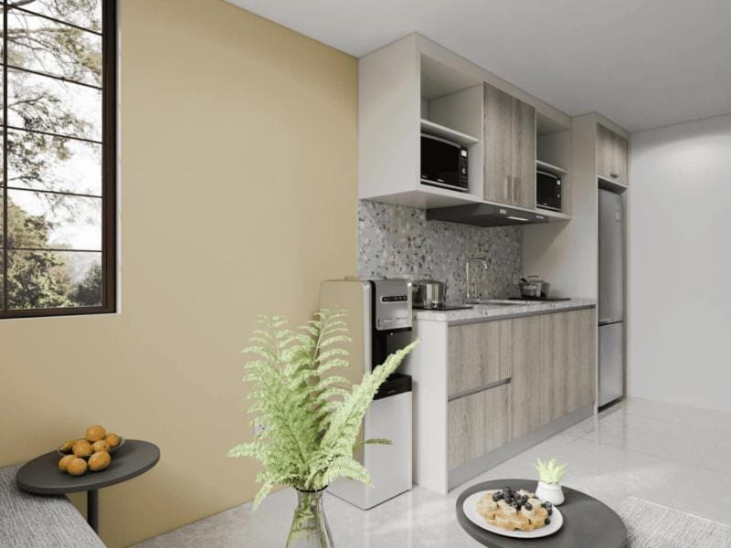 Dining area, Communal kitchen, kitchen