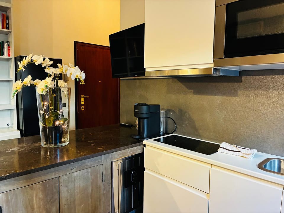 Kitchen or kitchenette, dishwasher