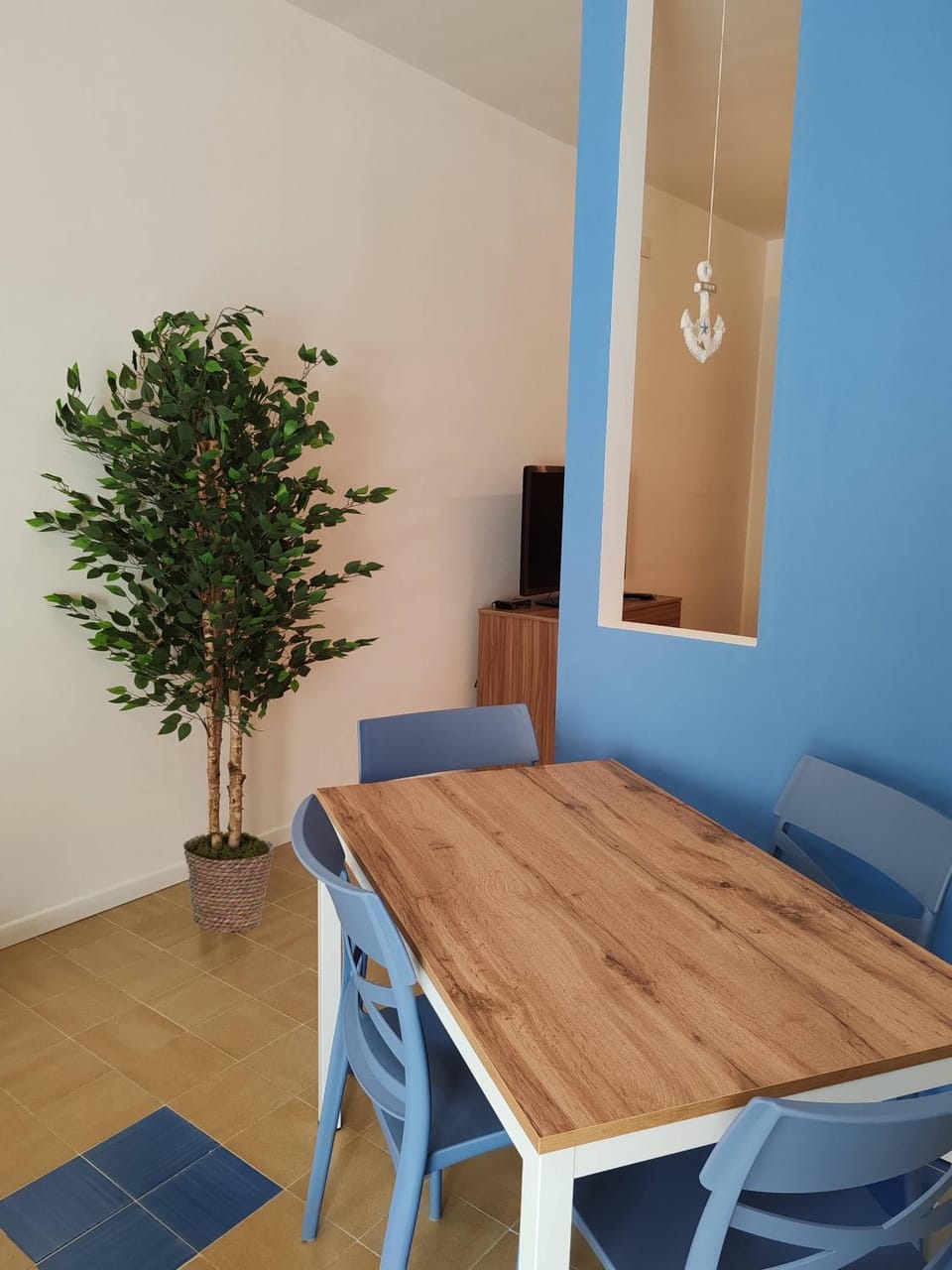 Living room, kitchen