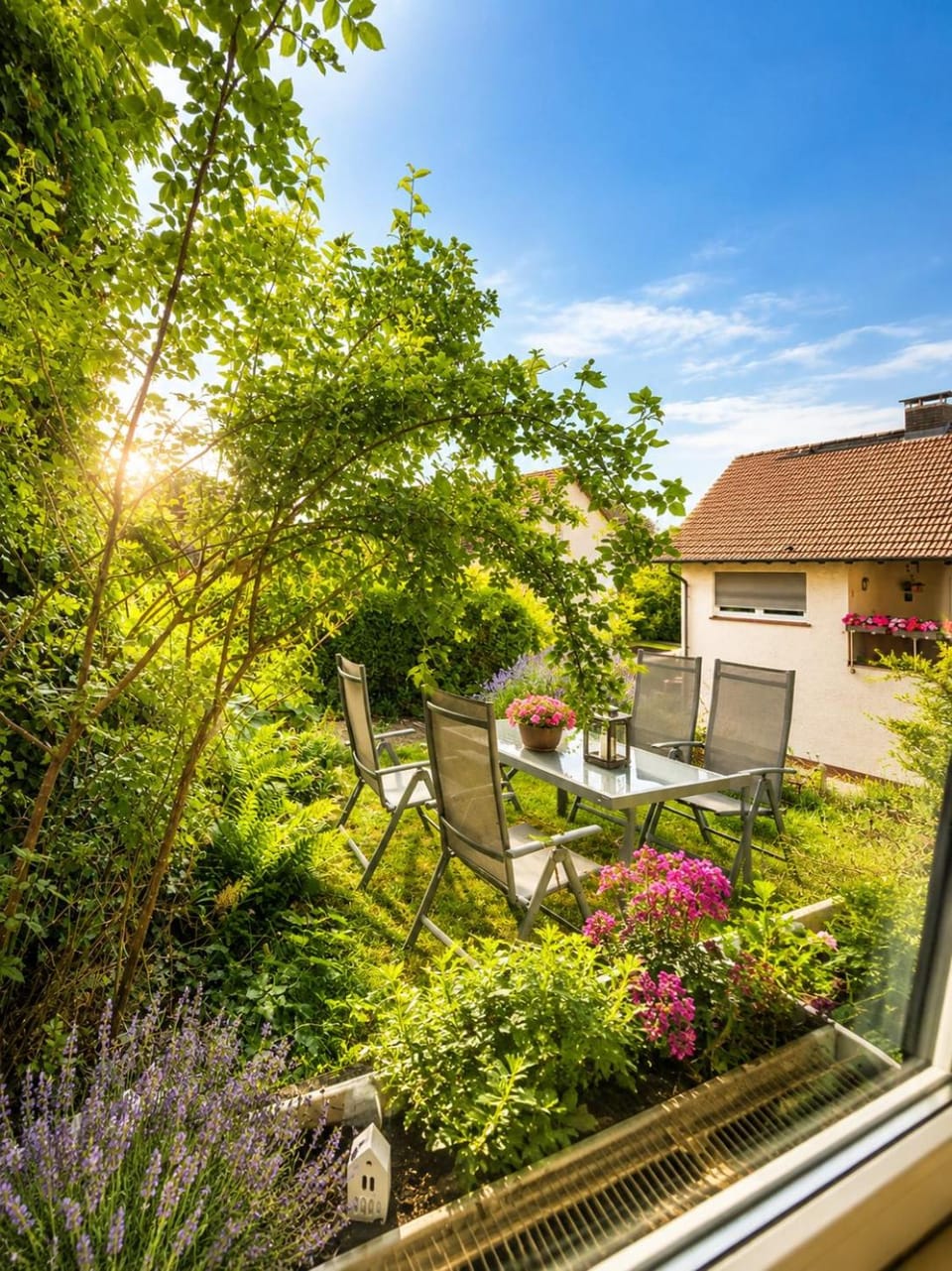 Patio, Garden, Garden view